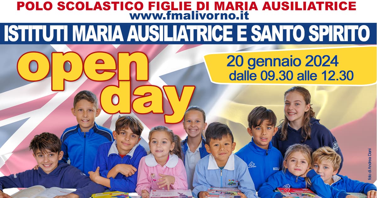 Saranno presentate le due Scuole del Polo Scolastico Salesiano nelle prossime giornate di Open Day, che si svolgeranno rispettivamente il 24 novembre 2018 (Istituto Santo Spirito) e l’1 dicembre 2018 (Istituto Maria Ausiliatrice).